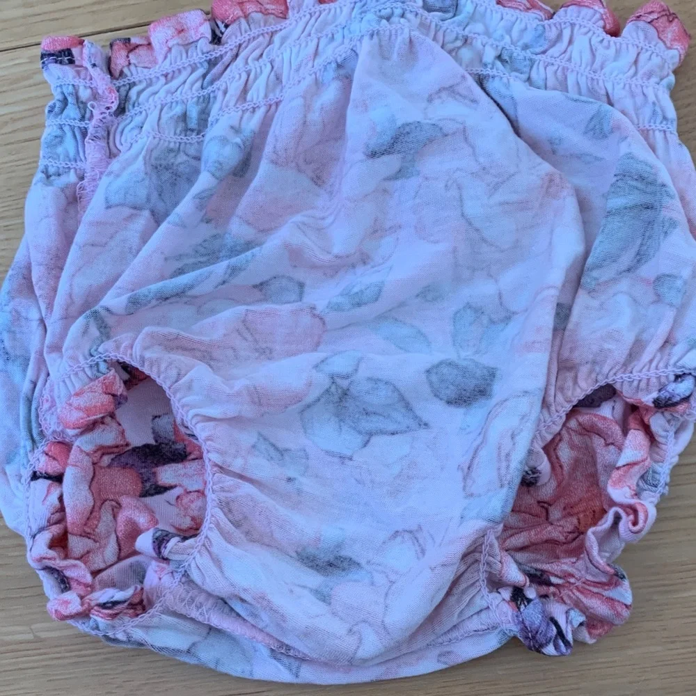 Posh Peanut Pink and Purple Floral Diaper Cover